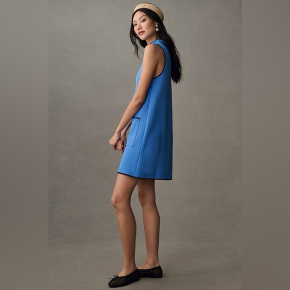 Anthropologie Maeve Sleeveless Mock-Neck Mini Shirt Dress Size Small - Picture 4 of 6